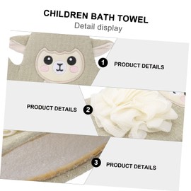 BESPORTBLE Adorable Cartoon Bath Towels Comfortable Scrubbing Towel for Soft Cartoon Design Lightweight and Fun Bath Essential for Newborns