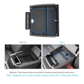 CDEFG for 2023-2026 Colorado Canyon Center Console Organizer Tray for 2023-2025 2026 Chevy Colorado/GMC Canyon Accessories Middle Console Organizer Armrest Storage Box