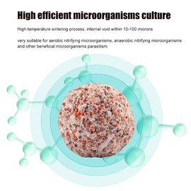 Vvikizy Ceramic Bio Balls, Aquarium Bio Balls, Biofiltered Ceramic Balls, Aquarium Hollow Filter, Quartz Ball Filter Ball for Aquarium Filtration