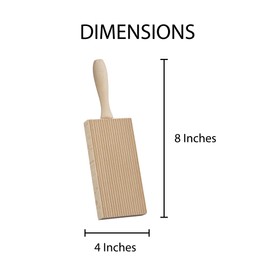 Fante’s Gnocchi Boards, Beechwood, Made In Italy, For Shaping Gnocchi, Adding Texture, Holding More Sauce, And Traditional Italian Cooking, Set Of 2