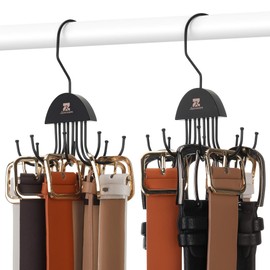 ZEDODIER 2 Pack Belt Hanger, Belt Organizer for Closet, Holds 48 Belts