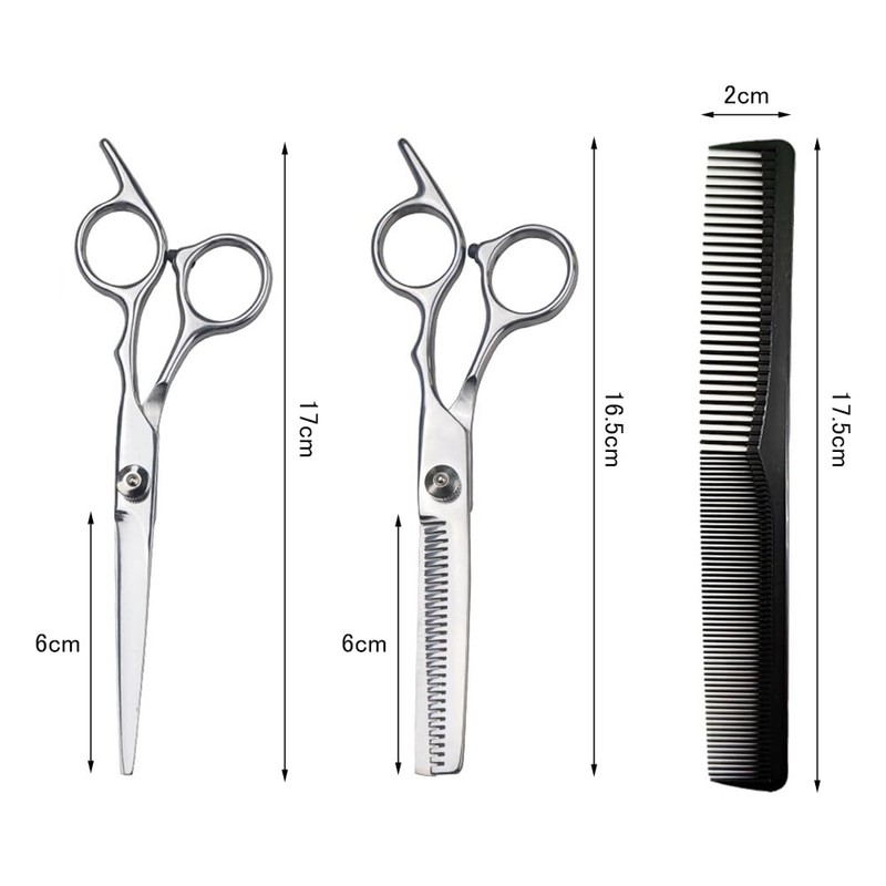 BTtime Hairdressing Scissors Stainless Steel Set with Thinning Shears Hair