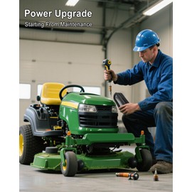 Filter & Spark Plug Kit Replace 11013-2205 49065-7010 Fit for Kawasaki FD590V John Deere 285 320 345 GX345 LX279 2500A 2653A M76076 Lawn Mower Tractor, Air & Pre Oil Fuel Filter