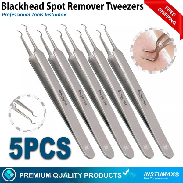 INSTUMAX® Blackhead Facial Acne Spot Pimple Remover Tweezer Curve Extractor