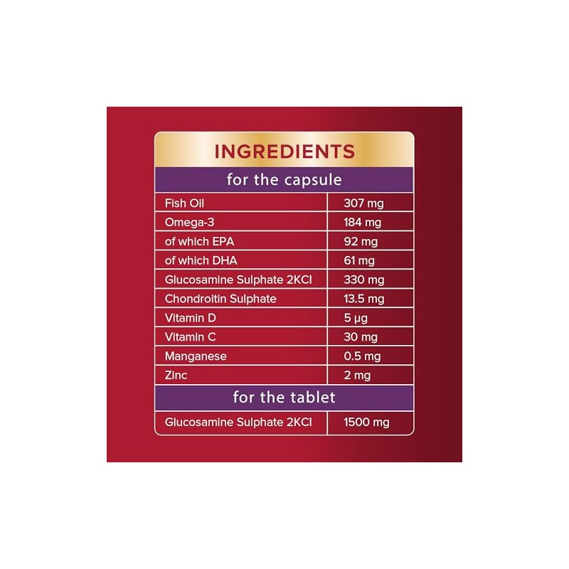 Seven Seas JointCare MAX GLUCOSAMINE, 60 Capsules + 60 Tablets,