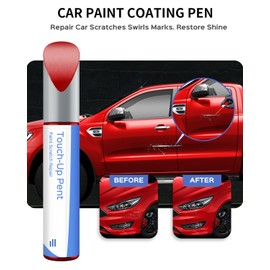 PARTS4EV PQ Race Red Touch Up Paint Compatible with Ford Exact Match–Chips and Nicks Touch Up