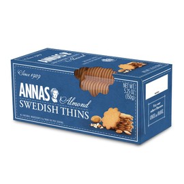 Anna's Thins - Almond Pepparkakor - 5.25 Ounce (Pack of 12) non GMO + Vegan
