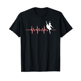 Ballet dancer Pirouette ballet ballerina heartbeat T-Shirt