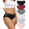 LEVAO Cotton Underwear Women's Bikini Panties Breathable Hipster Stretch Full