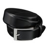 LLOYD Belt mens belt leather belt black 122, Länge:85 cm,