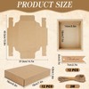 Dadabig Pack of 12 Kraft Paper Drawer Boxes, 19 x