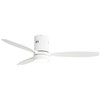 Sofucor 52 Inch Low Profile Ceiling Fan with Lights Remote