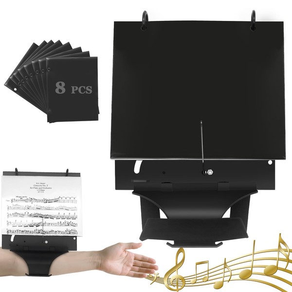 WINDIHOUES Flute Lyre, Flip Folder Marching Band, Clarinet Lyre with