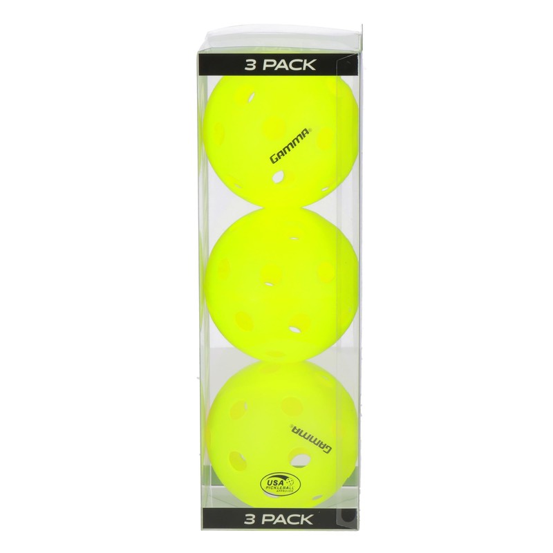 Gamma Sports Photon Indoor Pickleball Balls, USAPA Approved, Pickleball Accessories,