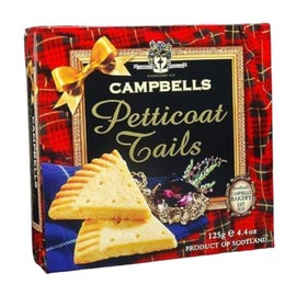 Campbells Shortbread Scottish Cookies | All Butter Biscuits from Scotland | Petticoat Tails Shaped | Perfect British Cookies for Wedding, Anniversary & Christmas Gift | 4.41 Oz