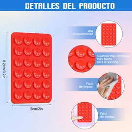 Renmte Ventosas de Silicona de 12 Colores para de Teléfono, Soporte de Teléfono con Ventosa, Ventosa de Silicona para Teléfono Móvil, Soporte para Móvil Manos Libres