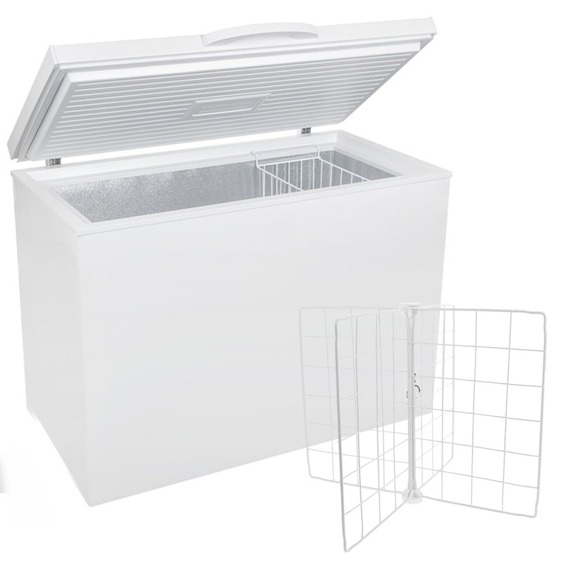 FUNNETOYU Organizzatore congelatore con griglia ventilata divisore filo metallico regolabile