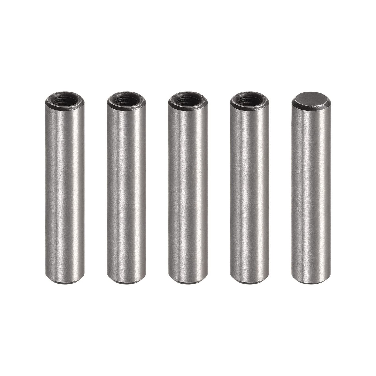 sourcing map M5 Internal Thread Dowel Pin 5pcs 8x40mm Chamfering Flat ...