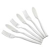 Ikando 8-Piece Stainless Steel Fish Forks, Butter Spreader, Fish Serving