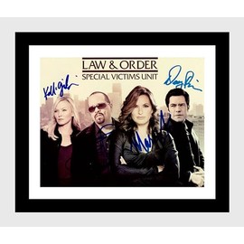 Framed Law and Order SVU Autograph Promo Print (Black, 16x20)