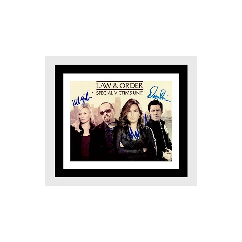 Framed Law and Order SVU Autograph Promo Print (Black, 16x20)