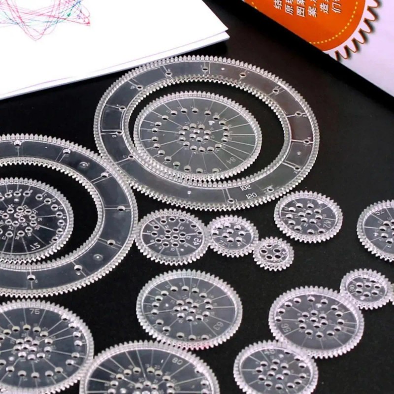 Universo en Linea Espirógrafo Set Juego Dibujo Espiral Engranaje Entrelazado