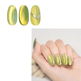 Magnetic Nail Kaguya Magnet Wrapped in Moonlight, Gold, Magnetic Powder, Color Gel, Clear Color, Color Gel, Popular, Self Gel Nail, Easy and Cute, Kaguya Magnet 06, 0.2 oz (5 g)