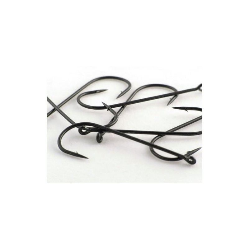 Phoxinus Aberdeen Sea Fishing Hooks, Black, 50 Pack, Size 5/0