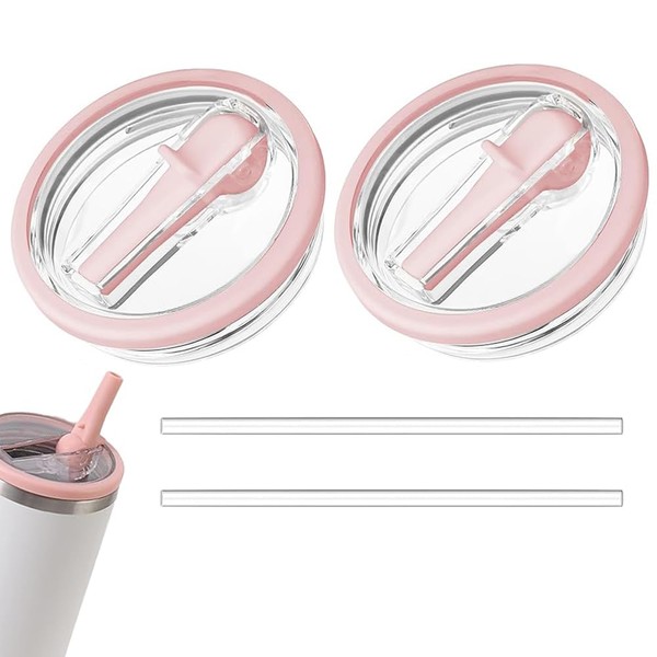 2 Pcs 40 Oz Straw Cup Accessories Lid Replacement with