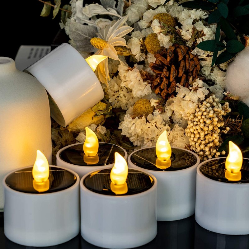 Homemory Solar Candles Outdoor Waterproof, Dusk to Dawn Outdoor Lighting,