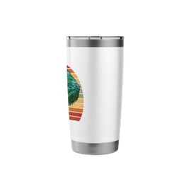 Polygon Chameleon Head Terrarium Abstract Lizard Reptiles Stainless Steel Insulated Tumbler