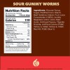 iLike! Sour Neon Gummy Worms Candy, Assorted Fruit Flavors, 2-Pound