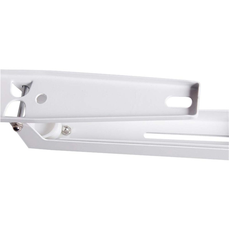 Nueva plegable blanco estiramiento estante expositor para horno microondas abrazadera