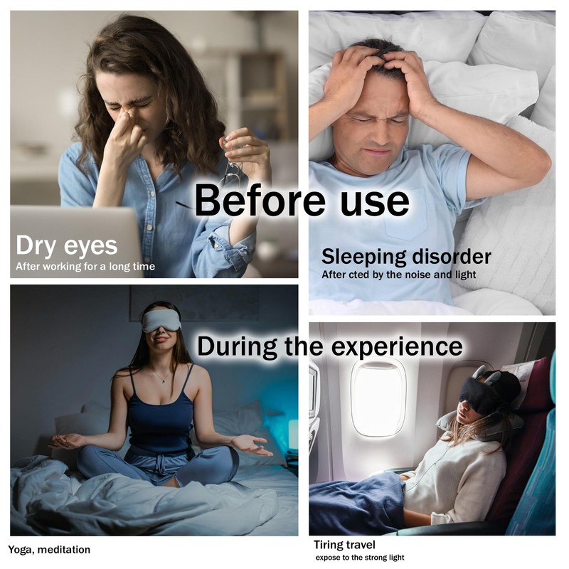 DSTARDI Gentle Pressure Sleep Mask, which can be Heated by