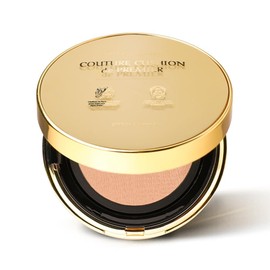 [CHALLANS de PARIS] Couture Cushion de Premier Cream Foundation - Radiant Skin, Flawless Finish, High Coverage, Hydrating Glow, Premium Mesh Cushion, Long-Lasting Wear, 23 Medium Beige, 0.35 oz