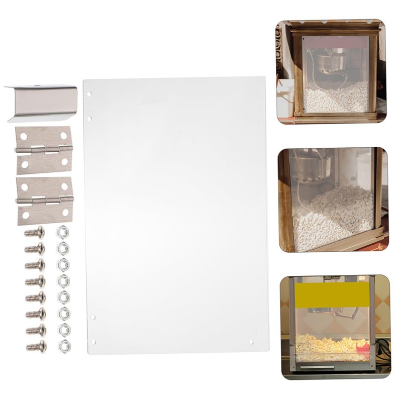 HOLIDYOYO 2pcs Popcorn Machine Door Panel Replacement Clear Protective Panel