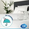 SWEET NIGHT Mattress Protector, White, 180 x 200 x 35