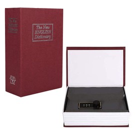 BuchSafe with Combination Lock, Book Safe Dictionary with Secret Hide, Security Box, Lockable Cash Box in Dictionary Shape, Book Safe for Storing Money