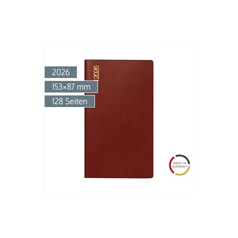 rido/idé Pocket Calendar Mod. TM 17/Contacter 2026 | A6 Landscape,