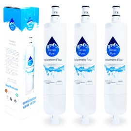 3-Pack Replacement for Whirlpool ED5FHGXNQ00 Refrigerator Water Filter - Compatible with Whirlpool 4396508, 4396510 Fridge Water Filter Cartridge