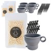 WaxKiss Self All-in-One Hard Waxing Kit for Nose Hair, 6 Pieces, 175g / 왁스키스 셀프 올인원 하드 왁싱키트 콧털용, 6개, 175g