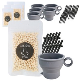 WaxKiss Self All-in-One Hard Waxing Kit for Nose Hair, 6 Pieces, 175g / 왁스키스 셀프 올인원 하드 왁싱키트 콧털용, 6개, 175g