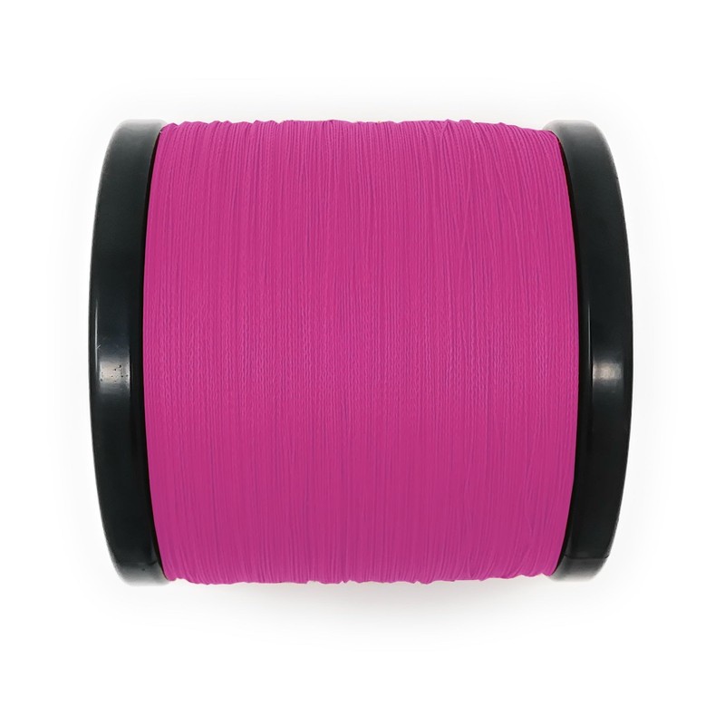 Reaction Tackle Braided Fishing Line Pink 25LB 1500yd