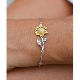 Beautiful Mommy Gifts, My Mother Doesn't Just Enjoy Guilt Trips, Unique Idea Birthday Sunflower Bracelet For Mother From Son, Mothers Day, Baby shower, Pregnancy, New mom, Gift ideas
