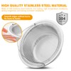 haodex Kitchen Sink Strainer Stainless Steel with Handle (2, Outer