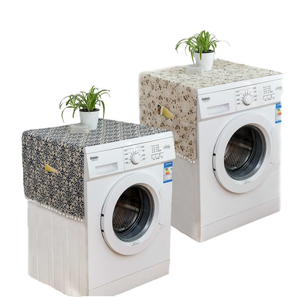 Pack of 2 Washing Machine Dust Covers, Multifunctional Washing Machine