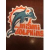 Unbranded MIAMI DOLPHINS Vintage Embroidered Iron On Patch RARE 4"