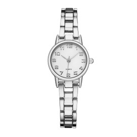TWOPTION Womens Waterproof Wrist Watch,Women's Small Thin Analog Bracelet Quartz Watch Dainty Christmas Gifts (Silver-15#)