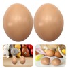 Healifty 20 Pcs Plastic Easter Eggs 2.2 Inch Paintable Eggs