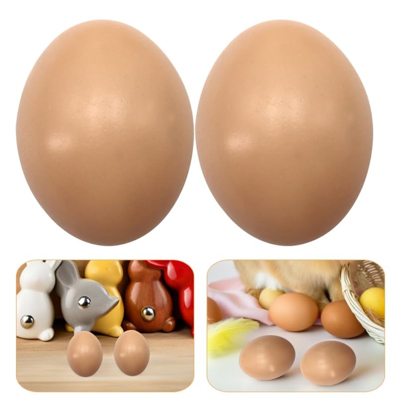 Healifty 20 Pcs Plastic Easter Eggs 2.2 Inch Paintable Eggs